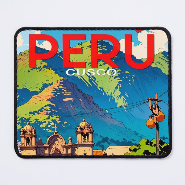 Item preview, Travel and hiking in CUSCO, PERU. Sticker and poster with vintage 80s anime design. designed and sold by UrbanTRIP.