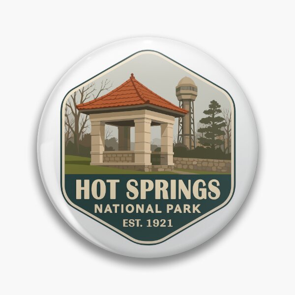 Item preview, Hot Springs National Park Arkansas Retro Design designed and sold by Ismeal Von.