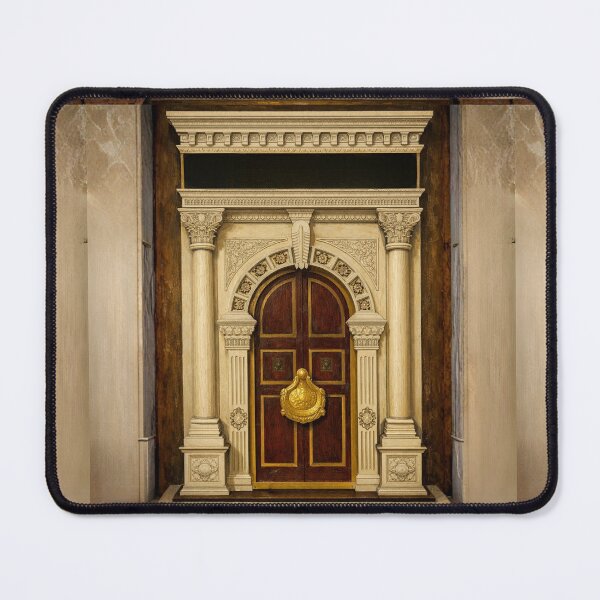 Item preview, Ornate Golden Mosque Door – Makkah & Madina Inspired Islamic Architecture Art designed and sold by D-Islamic.