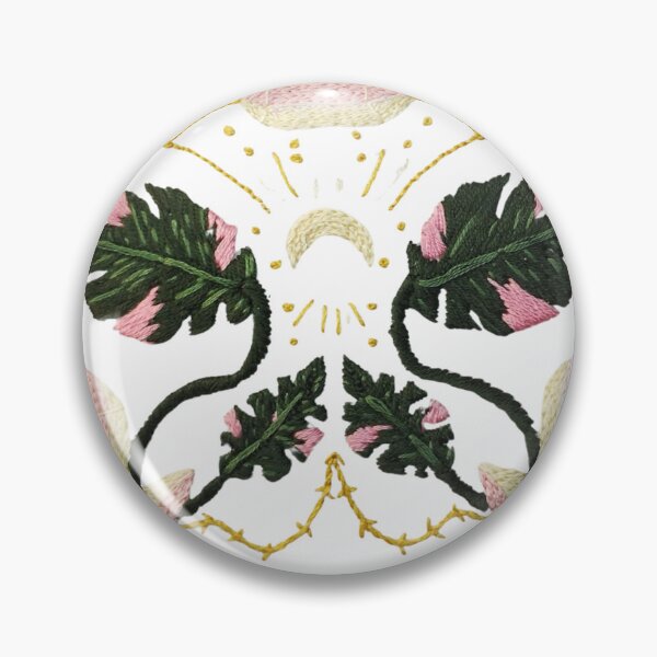 Artikelvorschau, Monstera Moon – Himmlische Stickerei inspirierte Kunst entworfen und verkauft von EGurrola.