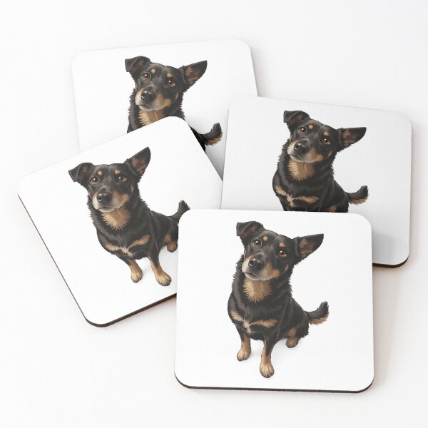 Item preview, Sweet Border Collie Kelpie Dog Portrait designed and sold by BirdsRbeautiful.