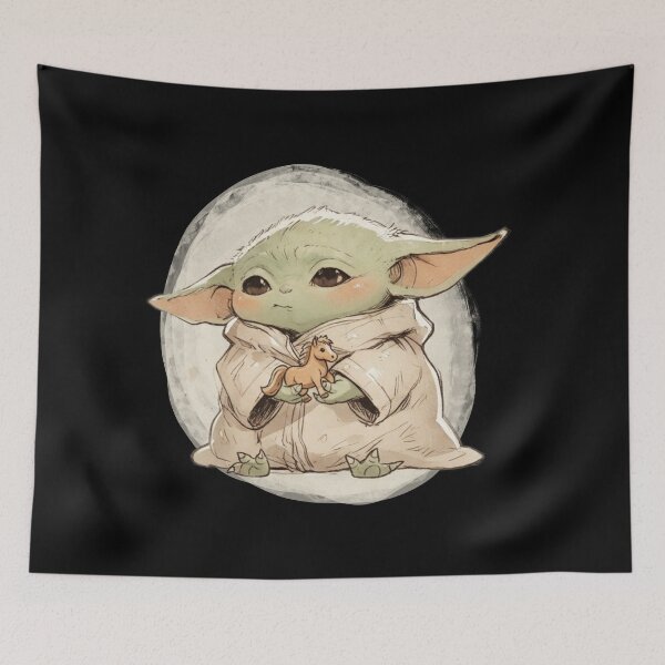 Item preview, BABY YODA WITH PONY designed and sold by LIS AND MELIVERSO.