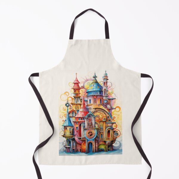 Item preview, Castillo Steampunk colorido designed and sold by bubblyrainbow.