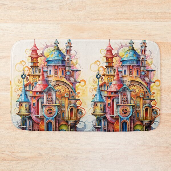 Item preview, Colorful Steampunk Castle designed and sold by bubblyrainbow.