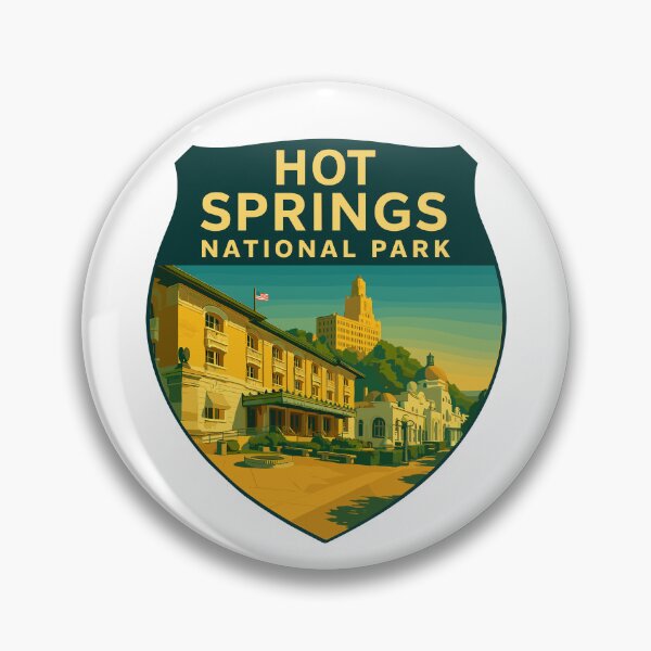 Item preview, Hot Springs National Park Arkansas Retro Design designed and sold by Ismeal Von.