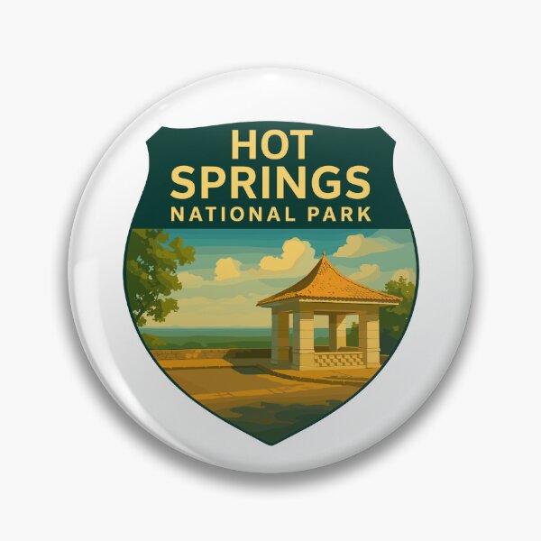 Item preview, Hot Springs National Park Arkansas Retro Design designed and sold by Ismeal Von.