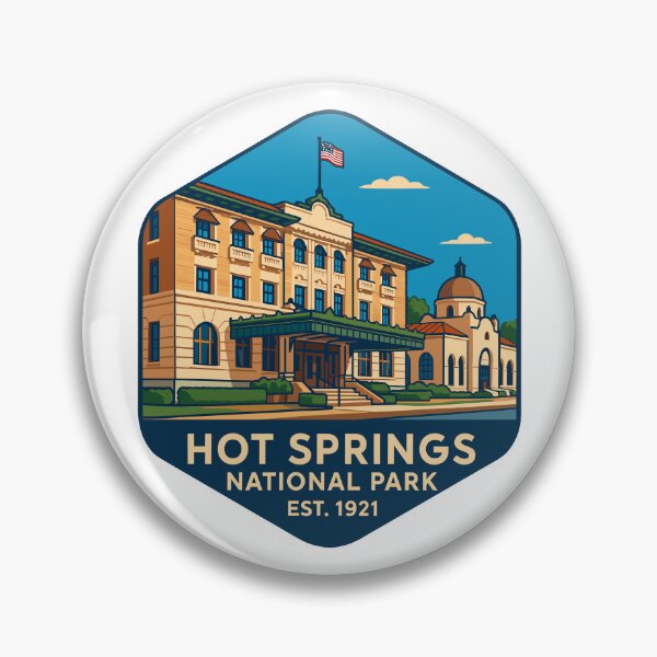 Item preview, Hot Springs National Park Arkansas Retro Design designed and sold by Ismeal Von.