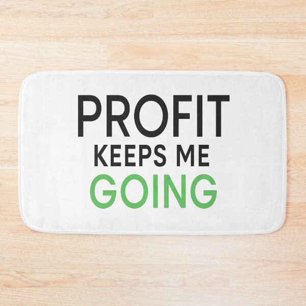 Item preview, Profit Keeps Me Going Business Motivation Typography Design designed and sold by Adappai.