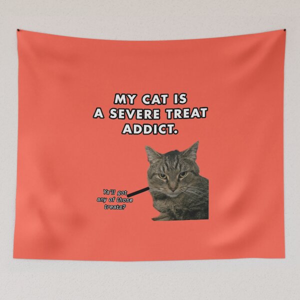 Item preview, Funny Cat Addiction To Treats  designed and sold by Cat Haven & Rescue .