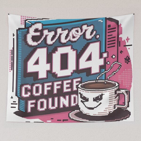 Item preview, Ever 404 Coffee Found Funny Python Developer Gift designed and sold by Zenith Design.