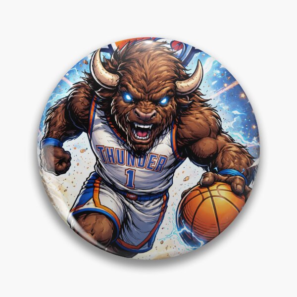 Artikelvorschau, OKC THUNDER BISON IN AKTION entworfen und verkauft von voxvizion.