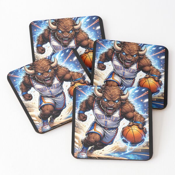 Item preview, OKC THUNDER BISON IN ACTION designed and sold by voxvizion.