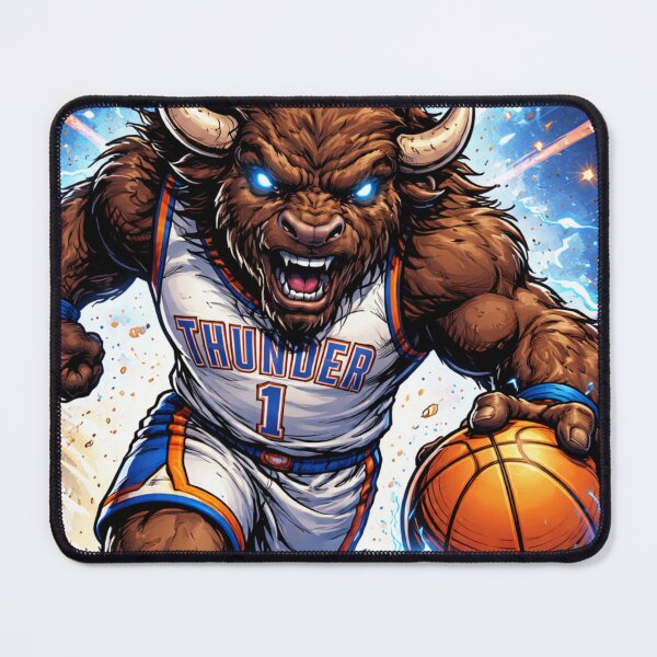 Item preview, OKC THUNDER BISON IN ACTION designed and sold by voxvizion.