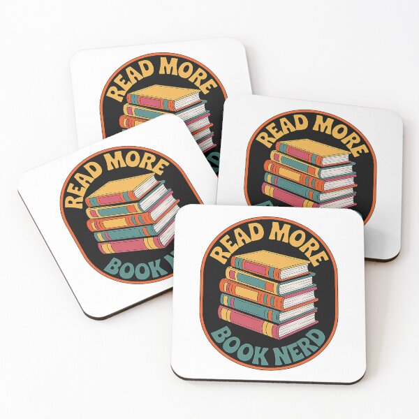 Item preview, Quirky Bookworm Gift - Retro Badge designed and sold by EverydayThreadz.