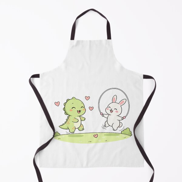 Item preview, Cute Dinosaur and Bunny Jump Rope – Kawaii Animal Friendship Cartoon designed and sold by MeeraArts&Crafts.