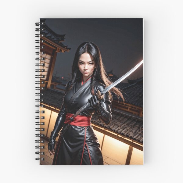 Item preview, Rooftop Kunoichi Battle Poster Style Art designed and sold by SEIMEI2025.