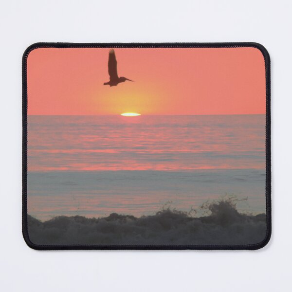 Item preview, Fly over pinky sunset beach designed and sold by "sensesillusion" - Nature Images Art Prints .