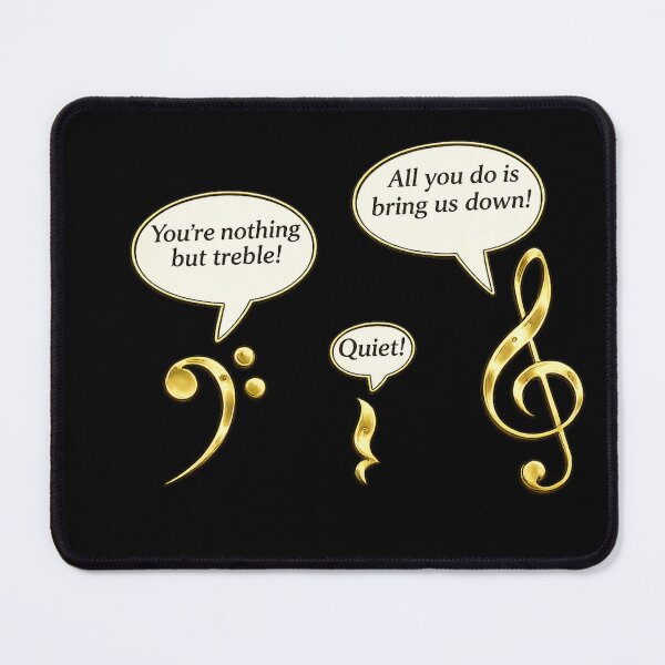 Item preview, Music - Treble and Bass Clef Argument designed and sold by dontcryimhere.