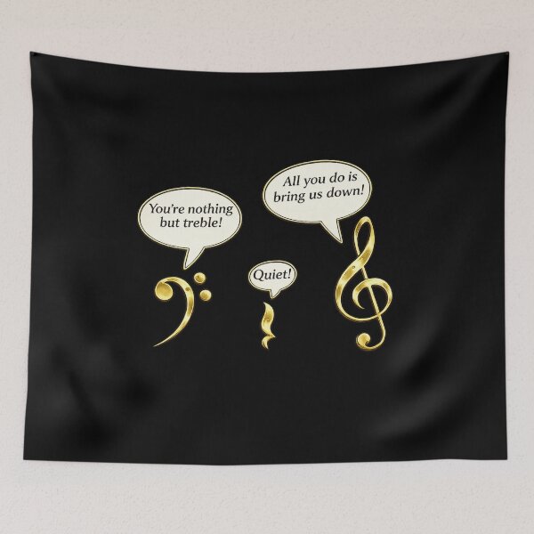 Item preview, Music - Treble and Bass Clef Argument designed and sold by dontcryimhere.