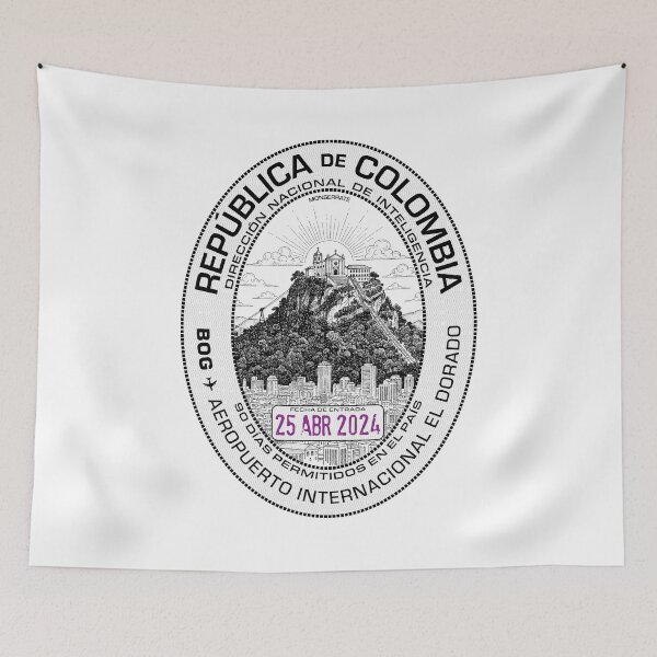 Item preview, Passport Stamp - Bogotá, Colombia designed and sold by travelwitheric.