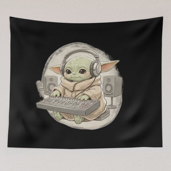 Item preview, BABY YODA SOUND ENGINEER designed and sold by LIS AND MELIVERSO.