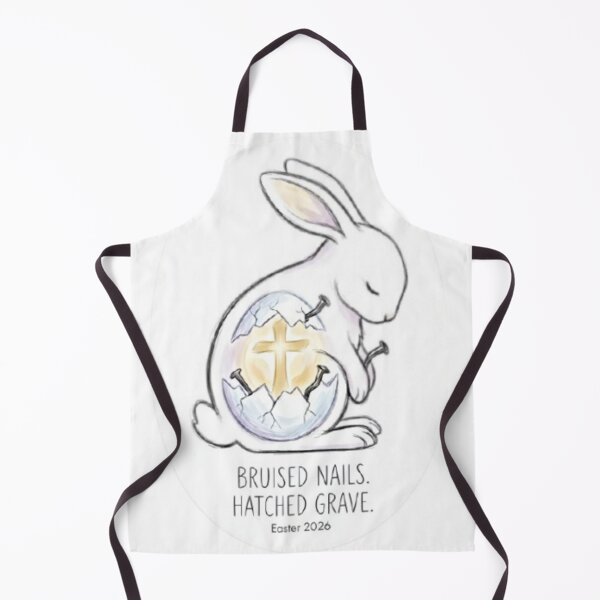 Item preview, Bruised Nails Hatched Grave Easter 2026 Religious Christian Design Rabbit designed and sold by BlackAndBrown.