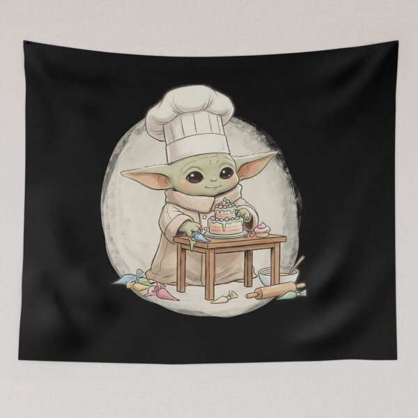 Item preview, BABY YODA BAKER designed and sold by LIS AND MELIVERSO.
