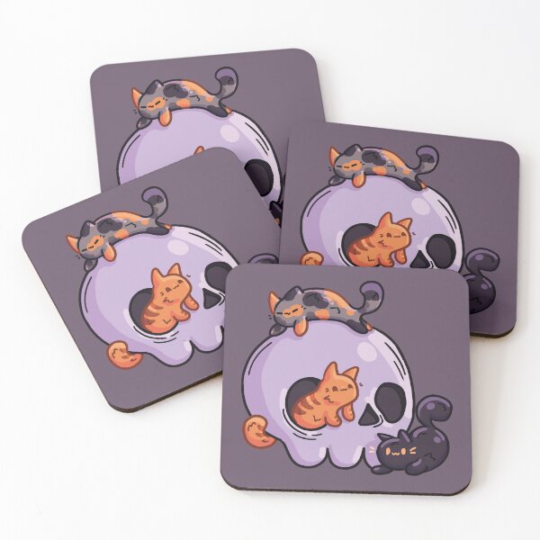 Item preview, Kittens Playing in Skull designed and sold by ZephyrVyn.