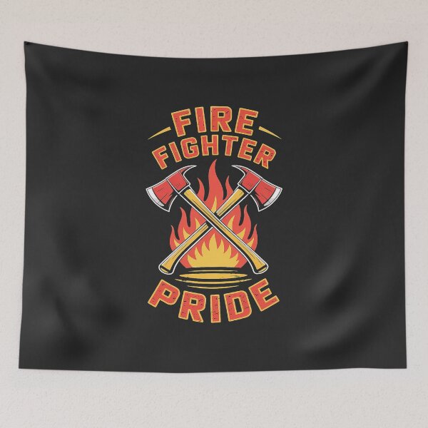 Item preview, Bold Firefighter Pride Gift - Retro Badge designed and sold by EverydayThreadz.