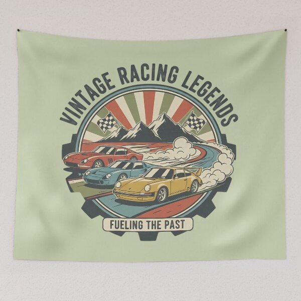 Item preview, Classic Sports Cars Retro Style designed and sold by ZuriRetroPrints.