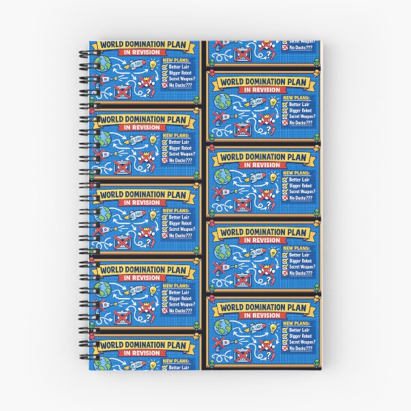 Item preview, World Domination Plan In Revision Funny Blueprint designed and sold by TeeTimeTreasure.