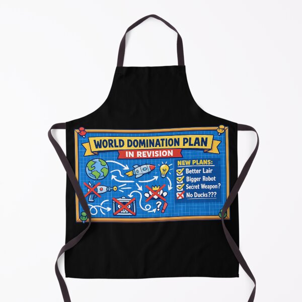 Item preview, World Domination Plan In Revision Funny Blueprint designed and sold by TeeTimeTreasure.