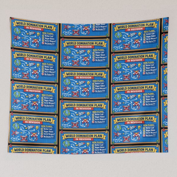 Item preview, World Domination Plan In Revision Funny Blueprint designed and sold by TeeTimeTreasure.