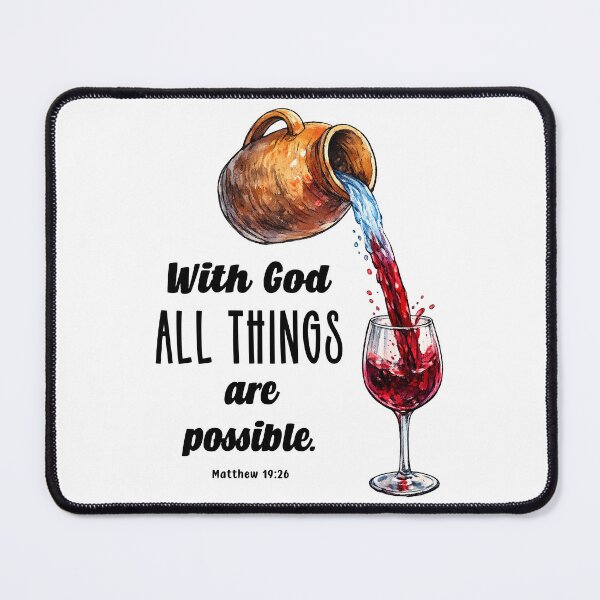 Item preview, With God All Things Are Possible designed and sold by Lion and Lamb Design.