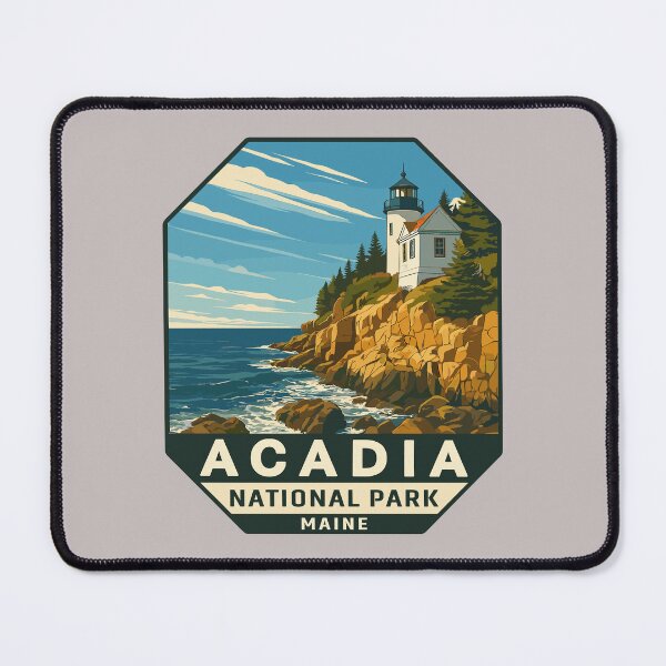 Item preview, Acadia National Park Maine US Retro Badge designed and sold by Ismeal Von.
