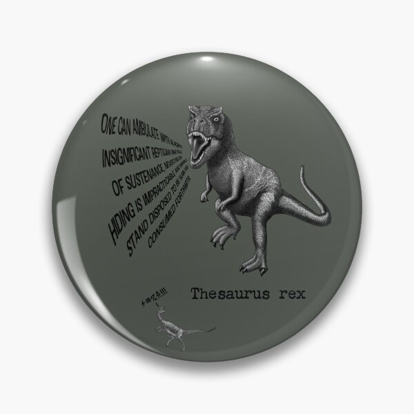 Item preview, Thesaurus rex Silly Dinosaur Pun designed and sold by StephJChild.