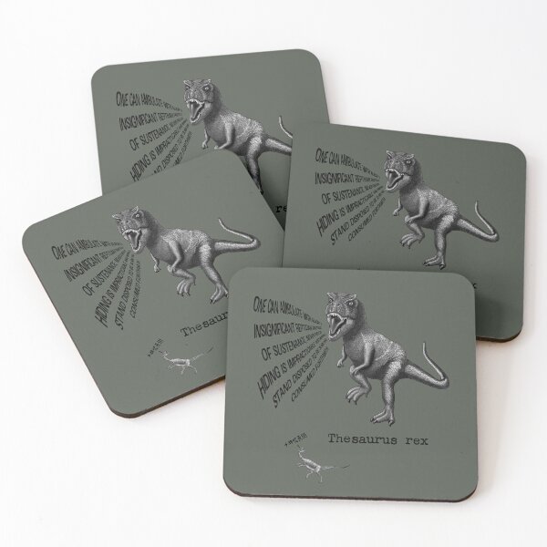 Item preview, Thesaurus rex Silly Dinosaur Pun designed and sold by StephJChild.