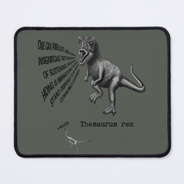 Item preview, Thesaurus rex Silly Dinosaur Pun designed and sold by StephJChild.