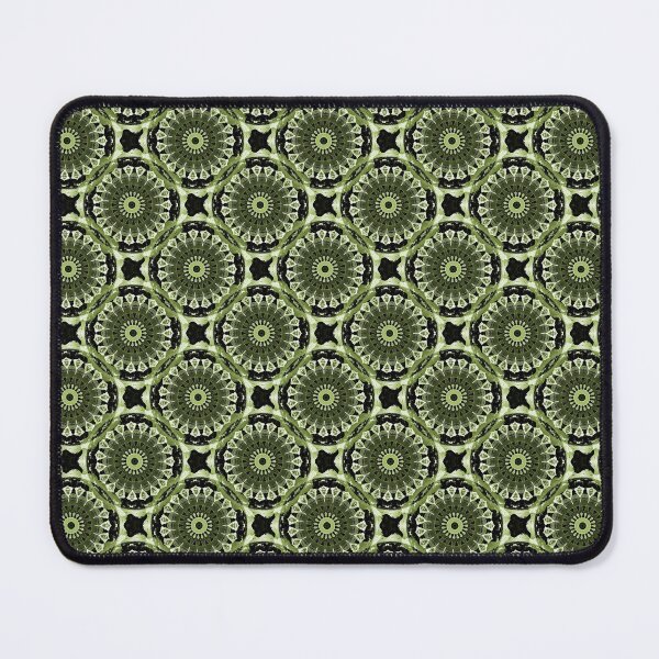 Item preview, Rustic Cog Mandala in Monochromatic Green designed and sold by Artistestella.