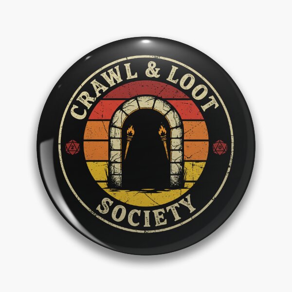 Artikelvorschau, Crawl And Loot Society Retro D20 entworfen und verkauft von AdyKurniawan.