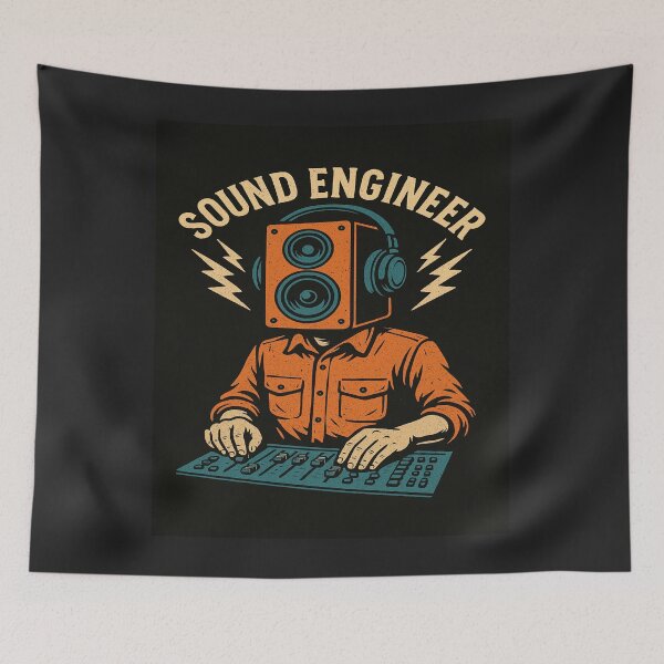 Item preview, Sound Engineer Console | Futuristic Mixing Desk Design | Audio Tech Tee designed and sold by LaModaLoKa01.