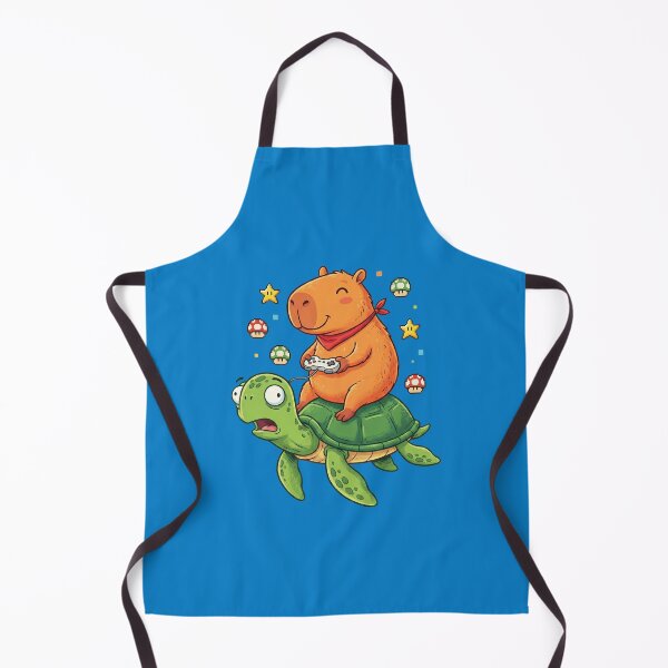 Item preview, Capybara Riding Turtle Retro Gamer designed and sold by AdyKurniawan.