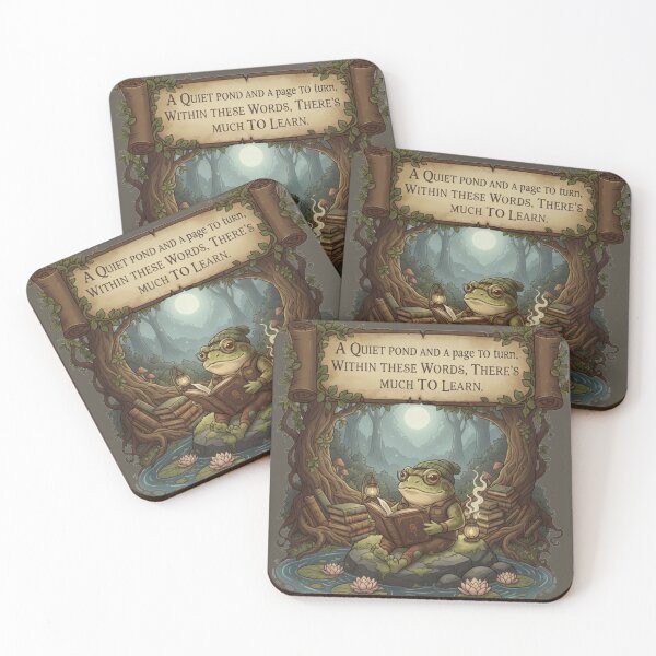 Item preview, Reading Frog Enchanted Pond Storybook Art. designed and sold by AnimalAirtistry.