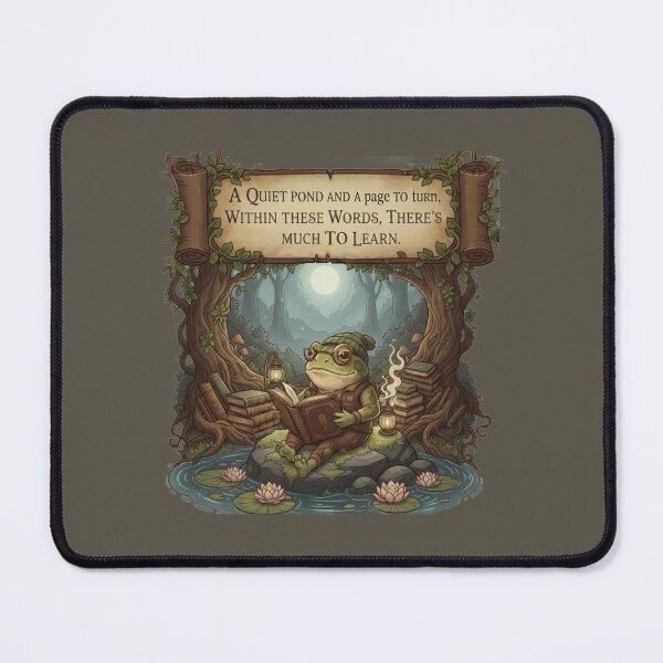 Item preview, Reading Frog Enchanted Pond Storybook Art. designed and sold by AnimalAirtistry.