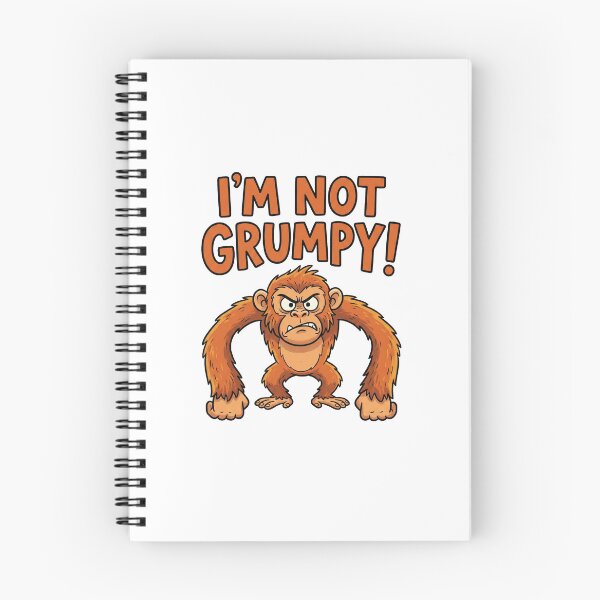 Item preview, I'm Not Grumpy Funny Monkey designed and sold by AdyKurniawan.