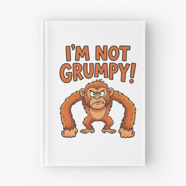 Item preview, I'm Not Grumpy Funny Monkey designed and sold by AdyKurniawan.