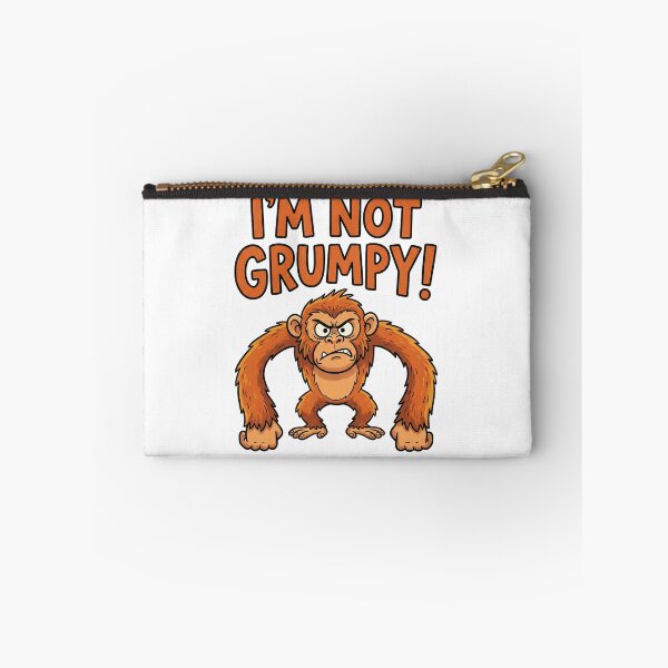 Item preview, I'm Not Grumpy Funny Monkey designed and sold by AdyKurniawan.
