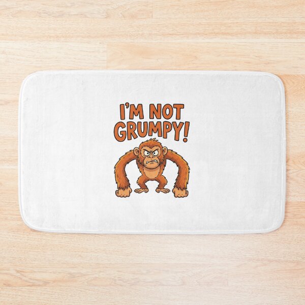 Item preview, I'm Not Grumpy Funny Monkey designed and sold by AdyKurniawan.