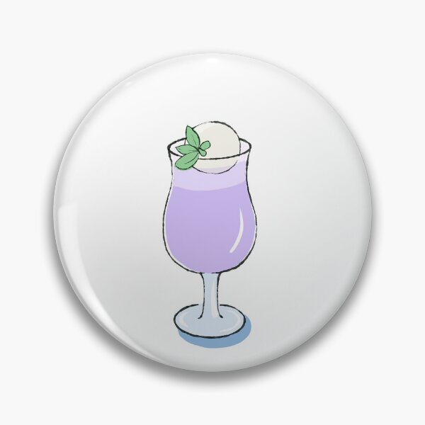 Item preview, Purple Cream Soda Float with Vanilla Ice Cream and Mint Illustration designed and sold by morimist.