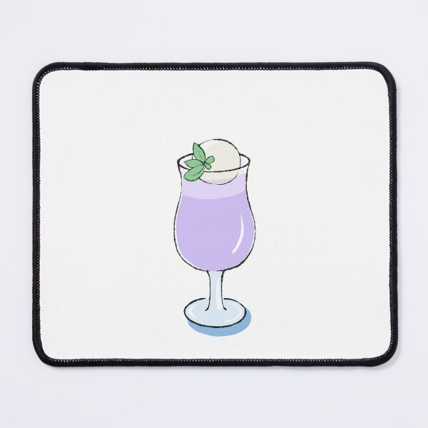 Item preview, Purple Cream Soda Float with Vanilla Ice Cream and Mint Illustration designed and sold by morimist.